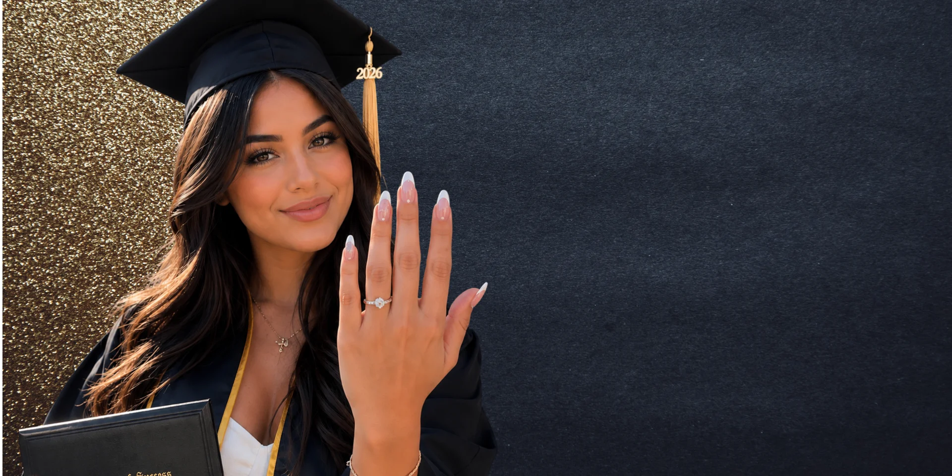 Manicured hands resting in soft natural light